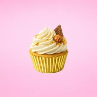 Antique Gold Mini 25mm Foil Cupcake Cases - 50 Pieces 