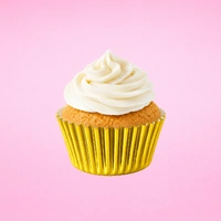 Antique Gold Mini 35mm Foil Cupcake Cases - 50 Pieces 