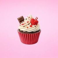 Burgundy Mini 25mm Foil Cupcake Cases - 50 Pieces 