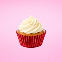 Burgundy Mini 35mm Foil Cupcake Cases - 50 Pieces