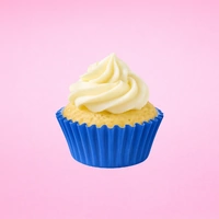 Blue Mini 35mm Grease-Proof Cupcake Cases - 50 Pieces - Cupcake Case