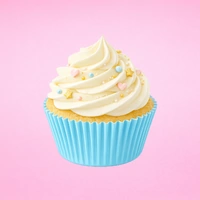 Light Blue Large Grease-Proof Cupcake Cases - 50 Pieces - Cupcake Case