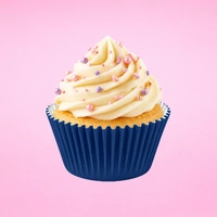 Navy Blue Large Grease-Proof Cupcake Cases - 50 Pieces - Cupcake Case