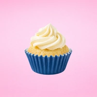 Navy Blue Mini 35mm Grease-Proof Cupcake Cases - 50 Pieces - Cupcake Case