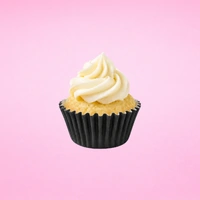 Black Mini 25mm Grease-Proof Cupcake Cases - 50 Pieces - Cupcake Case 