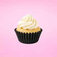 Black Mini 35mm Grease-Proof Cupcake Cases - 50 Pieces - Cupcake Case