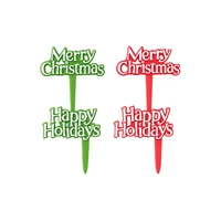 Holiday Tidings Cupcake Picks 8 Pieces Cupcake Picks