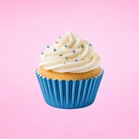 Light Blue Mini 3.5cm Base - 500Pieces Foil Baking Bulk Cupcake Cases Liner