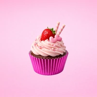 Hot Pink Mini 2.5cm Base - 500Pieces Foil Baking Bulk Cupcake Cases Liner