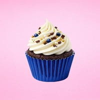 Navy Blue Mini 3.5cm Base - 500Pieces Foil Baking Bulk Cupcake Cases Liner