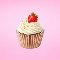 Rose Gold Mini 3.5cm Base - 500Pieces Foil Baking Bulk Cupcake Cases Liner
