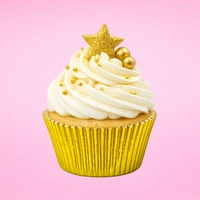 Antique Gold Foil - 250Pieces Plain Baking Cupcake Bulk Cup Cake Case