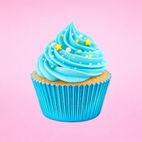 Light Blue Large Foil - 250Pieces Plain Baking Cupcake Bulk Cup Cake Case