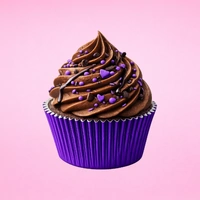 Purple Large Foil - 250Pieces Plain Baking Cupcake Bulk Cup Cake Case