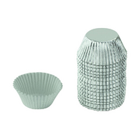 Silver Large Foil - 250Pieces Plain Baking Cupcake Bulk Cup Cake Case
