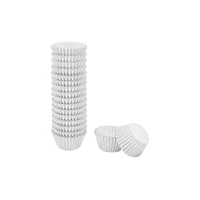 White Mini 2.5cm Base - 500Pieces Foil Baking Bulk Cupcake Cases Liner