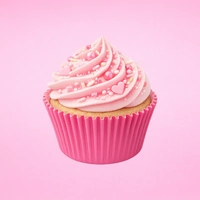 Baby Pink 250Pc Greaseproof Baking Cupcake Cases - 5X3.2cm