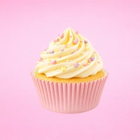 Light Pink 250Pc Greaseproof Baking Cupcake Cases - 5X3.2cm