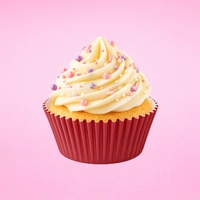 Merry Christmas Red Greaseproof 250Pce 50X35mm Cupcake Cases Iconic Cake Art