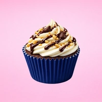 Navy Blue 250Pc Greaseproof Baking Cupcake Cases - 5X3.2cm