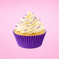 Purple 250Pc Greaseproof Baking Cupcake Cases - 5X3.2cm