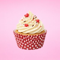 Pink And White Polka Dot Cupcake Cases - 250Pce Greaseproof Baking Cups