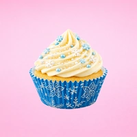 Snowflakes Greaseproof 250Pce 50X35mm Cupcake Cases Iconic Cake Art