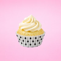 White And Black Polka Greaseproof Mini 35mm Cupcake Cases