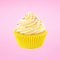 Yellow 250Pc Greaseproof Baking Cupcake Cases - 5X3.2cm