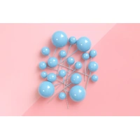 Blue Ball Topper 20Pcs