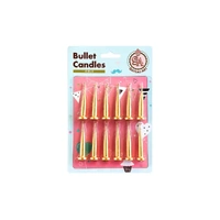 Gold Bullet Candles - 12Pk