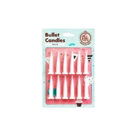 White Bullet Candles - 12Pk