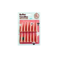 Rose Gold Bullet Candles - 12Pk