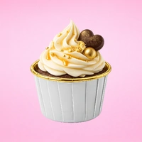Bright White - Metallic Cupcake Liners - 50Pcs