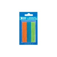 Orange Blue Green Sparkler Assortment Specialty Candles Bakery Crafts 