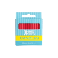 Red Plain Birthday Candles Bakery Crafts 