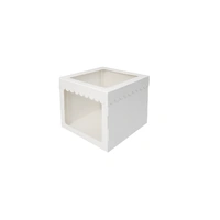 10 x 10 x 8 Inch Display Cake Box 2 Window - Iconic Cake Art