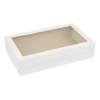 16 X 20 X 6 Inch Rectangle White Cake Box With Window