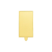 Rectangle Gold Cake Board - 5.5cm X 12Cm- Soft Cardboard