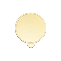 Round Gold Cake Board - 8cm - Soft Cardboard