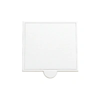 Square Silver Cake Board - 7cm X 7Cm- Soft Cardboard