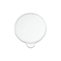 Round Silver Cake Board - 8cm - Soft Cardboard