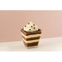 Plastic Dessert Cup Square 150ml - 10Pc