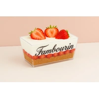 Plastic Rectangle Dessert Cup 120ml - 10Pc