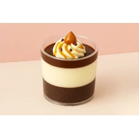 Plastic Round Flat Dessert Cup 60ml - 10Pc