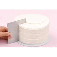 Fabulous Facets Cake Comb-Stainless Steel Scraper