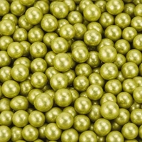Metallic Gold 12mm Edible Cachous Pearls - 1kg