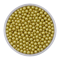 4mm Metallic Gold Edible Cachous Pearls - 100G