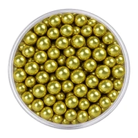 8mm Metallic Gold Edible Cachous Pearls - 100g