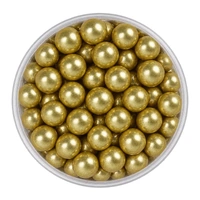 10mm Metallic Gold Edible Cachous Pearls - 100g